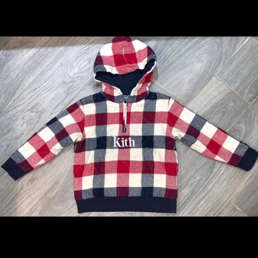 Kith Kids Harrison Quilted Plaid Harrison Pullover